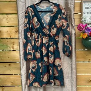 Printed Mini Dress - no tag/size Sm/Med